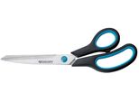 Westcott E-30293 00 Forbici Easy Grip, Acciaio Inox, Curve, Asimmetriche, Blu/Nero, 23,5 Cm