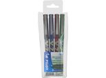 Pilot Rollerball Hi-Tecpoint V7, Confezione Da 4 Pezzi, Colori Assortiti