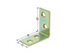 Gah Alberts Angolo Per Sedia L.90 X 90 Mm L.19 Mm S.2 Mm Sta Zincato Giallo Foro-D.5.3Mm - 339234