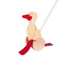 Goki WP004 Anatra A Molla, Legno Di Pino, 21 Cm, Multicolore (1 Pezzo)
