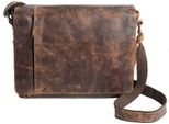 Greenland Nature Pelle Borsa Da Ufficio Laptop Bag Con Scomparto Per Laptop Montana Messenger Laptop Bag Brown Marrone