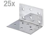 Alberts 851804 Staffa Per Piastra Forata, Acciaio Inox, 60 X 40 X 40 Mm, Set Da 25