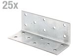Alberts 835033 Connettore Angolare, Zincato Sendzimir, 40 X 40 X 100 Mm, Set Da 25