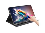 Monitor Portatile, Schermo Touchscreen Da 15,6 Pollici, Display Ips Fhd 1080P