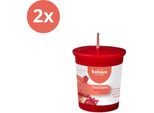 Bolsius - True Scents - Candela Votiva Rotonda - 53/45 - Melograno - Confezione Risparmio - 2 Pezzi