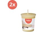 Bolsius - True Scents - Candela Votiva Rotonda - 53/45 - Vaniglia - Confezione Risparmio - 2 Pezzi