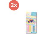 Bolsius - Candele Per Torte - 24 Candele - 12 Supporti - Assortite - Confezione Risparmio - 48 Pezzi - 2 Confezioni