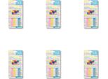 Bolsius - Candele Per Torte - 24 Candele - 12 Supporti - Assortite - Confezione Risparmio - 144 Pezzi - 6 Confezioni
