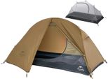 Tenda Da Campeggio Ultraleggera, Nylon Impermeabile, Capacità 1 Persona, 1P - 20D - Marrone