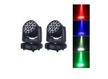 Luce Di Scena A Testa Mobile, Led Rgbw 19X15W, 540° Pan, 270° Tilt, 2 Luci