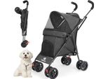 Trasportino Per Animali Domestici, Design Leggero, Rete Traspirante, Nero