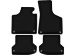Tappetini In Velluto Per Audi A3 8P (2003-2011, Hatchback, Sportback, Cabriolet) Neri, Set 4 Pz, Con Fissaggi