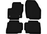 Tappetini In Velluto Per Ford Mondeo MK4 (2012-2014, Liftback, Berlina, Station Wagon) Neri, Set 4 Pz, Con Fissaggi
