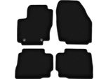 Tappetini In Velluto Per Ford Mondeo MK4 (2007-2012, Liftback, Berlina, Station Wagon) Neri, Set 4 Pz, Con Fissaggi