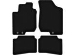 Tappetini In Velluto Per Hyundai I30 I (2007-2012, Hatchback, Station Wagon, Cw) Neri, Set 4 Pz, Con Fissaggi