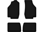 Tappetini In Velluto Per Honda Civic Iii (1983-1987, Hatchback) Neri, Set 4 Pz, Con Fissaggi