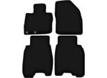 Tappetini In Velluto Per Honda Civic Viii (2006-2012, Hatchback) Neri, Set 4 Pz, Con Fissaggi