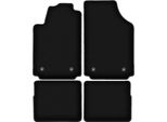Tappetini In Velluto Per Audi A2 (2000-2005, Hatchback) Neri, Set 4 Pz, Con Fissaggi