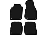 Tappetini In Velluto Per Audi A6 C5 (1997-2005, Avant, Station Wagon, Berlina, Quattro, Allroad) Neri, Set 4 Pz, Con Fissaggi
