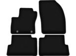 Tappetini In Velluto Per Ford C-MAX MK2 (2010-2012, Minivan) Neri, Set 4 Pz, Con Fissaggi