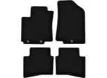 Tappetini In Velluto Per Kia Rio Iii Ub (2011-2017, Hatchback) Neri, Set 4 Pz, Con Fissaggi