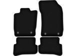 Tappetini In Velluto Per Audi A1 8X (2010-, Hatchback) Neri, Set 4 Pz, Con Fissaggi
