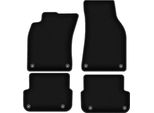 Tappetini In Velluto Per Audi A6 C6 Fl (2006-2011, Berlina, Station Wagon, Avant) Neri, Set 4 Pz, Con Fissaggi