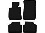 Tappetini In Velluto Per Bmw 3 E90 (2004-2011, Berlina) Neri, Set 4 Pz, Con Fissaggi