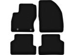 Tappetini In Velluto Per Ford Focus MK2 (2004-2011, Station Wagon, Berlina, Hatchback) Neri, Set 4 Pz, Con Fissaggi