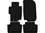 Tappetini In Velluto Per Honda Accord Vii (2002-2008, Berlina, Station Wagon, Tourer, Type-S) Neri, Set 4 Pz, Con Fissaggi