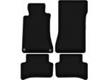 Tappetini In Velluto Per Mercedes C W203 (2000-2008, Berlina, Station Wagon) Neri, Set 4 Pz, Con Fissaggi