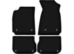 Tappetini In Velluto Per Audi A4 B5 Fl (1999-2001, Berlina, Station Wagon, Avant) Neri, Set 4 Pz, Con Fissaggi