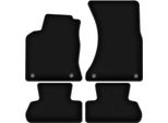 Tappetini In Velluto Per Audi Q5 I (2008-2017, Suv) Neri, Set 4 Pz, Con Fissaggi