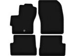 Tappetini In Velluto Per Mazda 3 I Bk (2003-2009, Hatchback) Neri, Set 4 Pz, Con Fissaggi