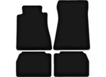 Tappetini In Velluto Per Mercedes C 190 W201 (1982-1993, Berlina) Neri, Set 4 Pz, Con Fissaggi