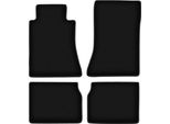 Tappetini In Velluto Per Mercedes E W124 (1984-1997, Berlina, Station Wagon) Neri, Set 4 Pz, Con Fissaggi