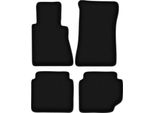 Tappetini In Velluto Per Mercedes W123 (1975-1986, Berlina, Station Wagon) Neri, Set 4 Pz, Con Fissaggi