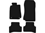 Tappetini In Velluto Per Mercedes Clk W208 (1997-2003, Coupé) Neri, Set 4 Pz, Con Fissaggi