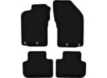 Tappetini In Velluto Per Alfa Romeo 147 (2000-2010, Hatchback) Neri, Set 4 Pz, Con Fissaggi