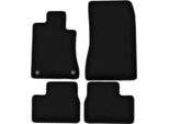 Tappetini In Velluto Per Bmw 3 E30 (1982-1994, Berlina, Station Wagon) Neri, Set 4 Pz, Con Fissaggi