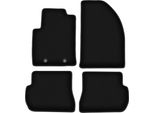 Tappetini In Velluto Per Ford Fiesta MK6 (2002-2010, Hatchback) Neri, Set 4 Pz, Con Fissaggi