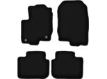 Tappetini In Velluto Per Mitsubishi Colt Vi Z30 (2004-2008, Hatchback) Neri, Set 4 Pz, Con Fissaggi