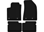 Tappetini In Velluto Per Fiat Bravo Ii (2007-2012, Hatchback) Neri, Set 4 Pz, Con Fissaggi