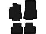 Tappetini In Velluto Per Mercedes A- Klasa W169 (2004-2012, Hatchback) Neri, Set 4 Pz, Con Fissaggi