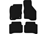 Tappetini In Velluto Per Mitsubishi Galant Viii (1996-2007, Station Wagon, Berlina) Neri, Set 4 Pz, Con Fissaggi