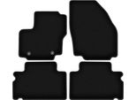 Tappetini In Velluto Per Ford Galaxy MK2 (2006-2011, Minivan) Neri, Set 3 Pz, Con Fissaggi