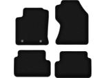 Tappetini In Velluto Per Ford Focus MK1 Fl (2001-2004, Hatchback, Berlina, Station Wagon) Neri, Set 4 Pz, Con Fissaggi