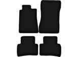 Tappetini In Velluto Per Mercedes C W202 (1993-2000, Station Wagon, Berlina) Neri, Set 4 Pz, Con Fissaggi