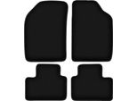 Tappetini In Velluto Per Lancia Ypsilon I (1996-2003, Hatchback) Neri, Set 4 Pz, Con Fissaggi