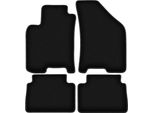 Tappetini In Velluto Per Daewoo Nubira (1997-2012, Berlina, Station Wagon) Neri, Set 4 Pz, Con Fissaggi